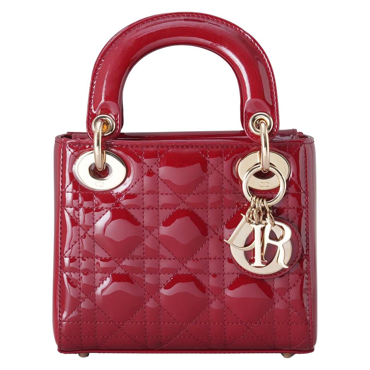 CHRISTIAN DIOR(USED)디올 레이디디올 페이던트 미니 체인백 레드
